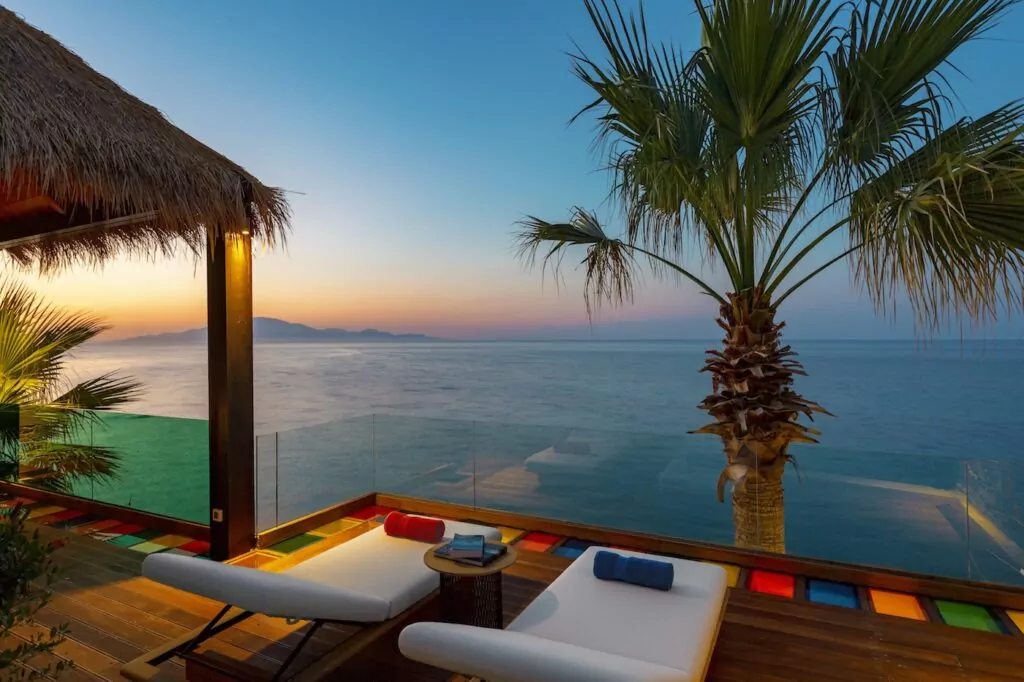 Four-bedroom private ultra luxury family villa Greece with sea views THE GRAND RESIDENCE with 2 private heated pools and private beach Porto Zante Villas & Spa Zakynthos Island