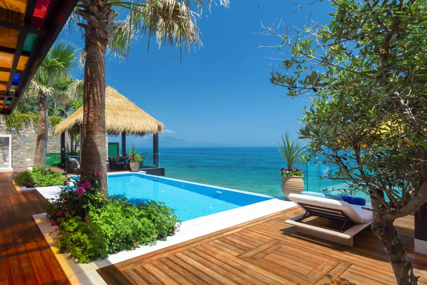 Royal Infinity Villa Greece 5-Star Exclusive Two-Bedroom Beachfront Luxury Villa exterior pool
